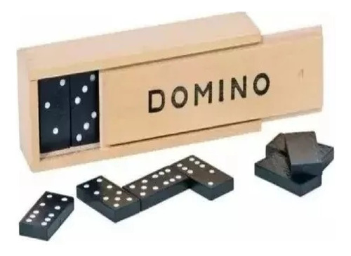 Domino Económico Juego Mesa Madera Clasico 5 Pzas Mayoreo