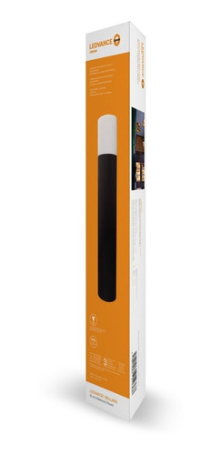 Artefacto Ext Bolardo Gu10 Redondo 50cm Ledvance 7014665 Estructura Negro