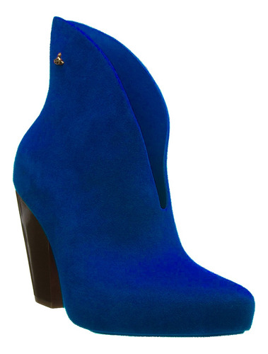 Bota Melissa Satyr + Vivienne Westwood Flocado - Azul L85b