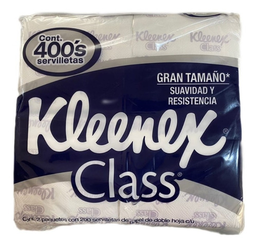 Servilletas Kleenex Classica Con 2 Paquetes De 200 Piezas