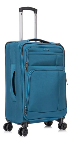 Valija Discovery 24 Pulgadas Con 4 Ruedas 360 Turquesa
