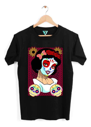 Polera Blancanieves Katrina Halloween Catrina Niños Adultos