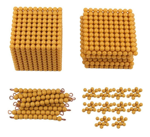 Montessori Math Beads Material Banco Juego Manipulativo