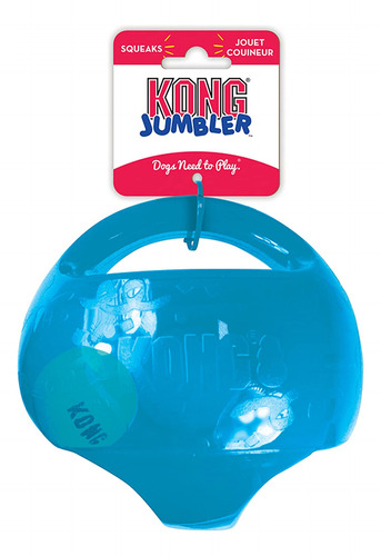 Pelota Dog Toy Kong Jumbler Con Pelota De Tenis Y Chirriador