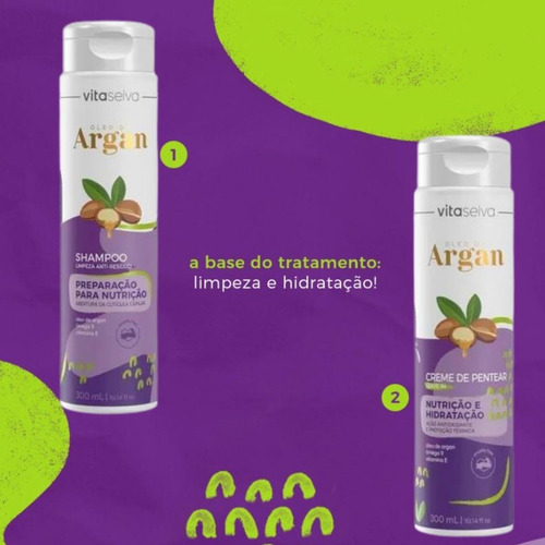 Imagem 2 de 8 de Kit Lançamento Oleo De Argan Vita Seiva