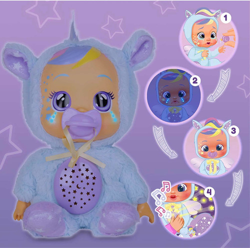 Cry Babies Goodnight Jenna Con Luces Proyección Estrellas
