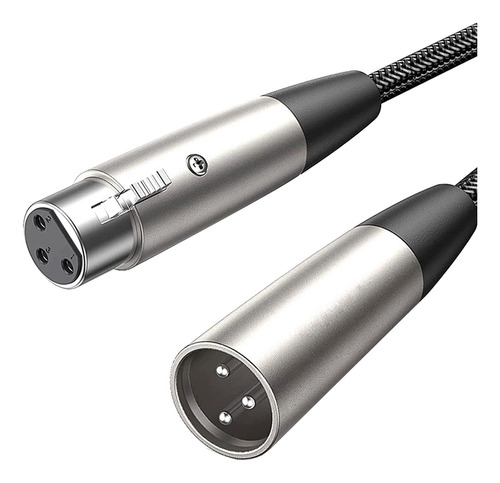 Cable De Micrófono Xlr Cable Xlr Trenzado De Nailon Para 2m