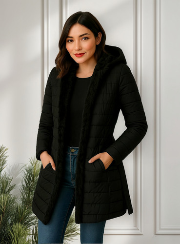 Abrigo Mujer Campera Dama Tapado Parka Importada Puffer 0337
