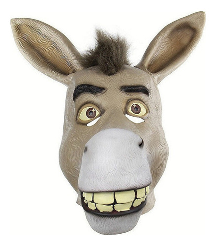 // Máscara De Látex De Burro Com Boca Shrek