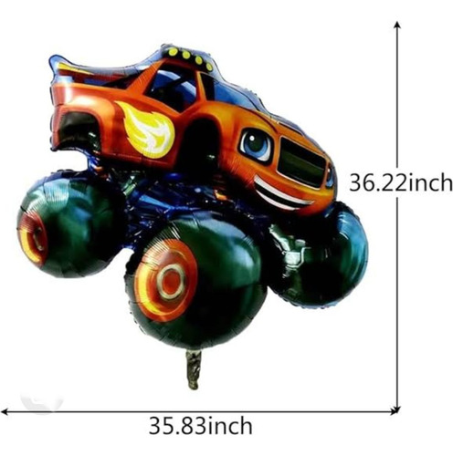 Kit 5 Globos Fiesta Infantil Blaze And The Monster Machine Multi Blaze
