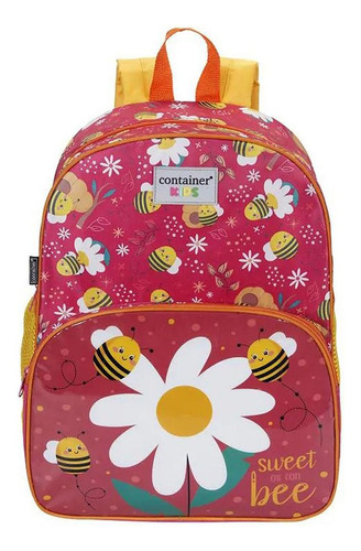 Mochila De Costas Dermiwill Container Kids Abelhas Colorido Cor Amarelo Tamanho Único