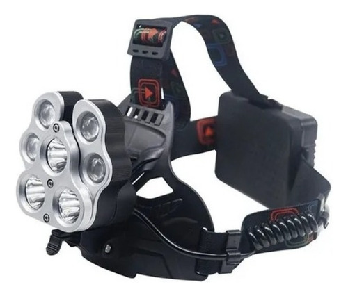 Linterna A Led Manos Libres Vincha 34w Tbcin 34ht Bat Litio Linterna Negra Luz Blanca Dia