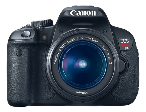 Canon EOS Rebel T4i DSLR color negro