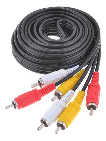 Cable Rca, Macho A 3rca, Cable Av De Audio Y Vídeo