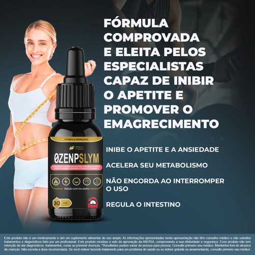 1 Ozenpslym 30ml Suplemento - Loja Oficial Ozenp Slym Chega Amanhã