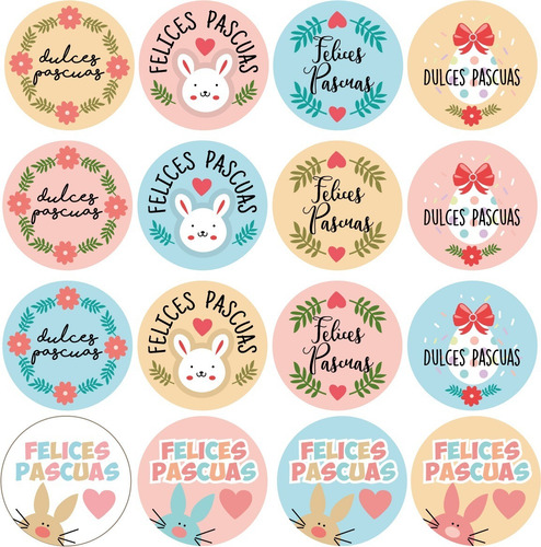 Stickers Para Huevos De Pascua