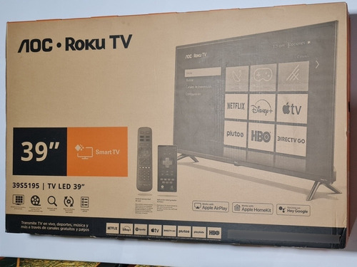 Led Smart Tv Aoc Roku Tv 39  Full Hd 5kg 8 Watts Wifi Hdmi