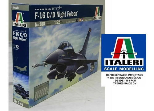 F - 16 C/d Night Falcon By Italeri #188 1/72