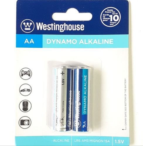 Pilas Alcalinas Westinghouse Aa Nuevas En Blíster Sellado