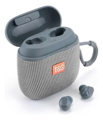 T&g Tg809 2 In 1 Mini Outdoor Speaker & Bluetooth Earbuds