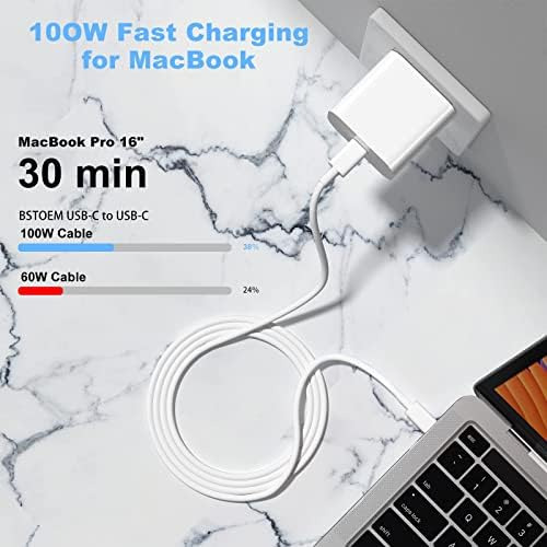 Paquete De 2 Cables De Carga Usb C A Usb C De 10 Pies Y 100