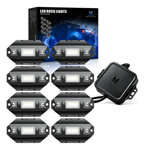 Mictuning C1 8 Pods Rgbw Led Rock Lights - Kit De Luz De Ne.