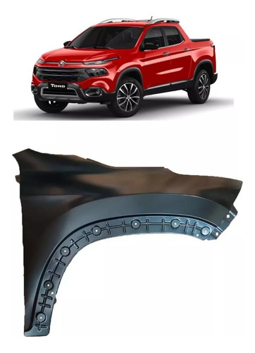 Paralama Fiat Toro 2016 2017 2018 2019 2020 2021 Direito