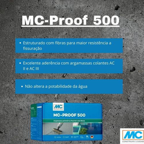 Mc Proof 500 Impermeabilizante Cimenticio