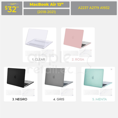Case Estuche Protector Macbook Pro Air 11 13 15 16 Inc Iva