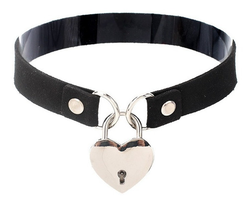 Collar Choker 190 Dark Punk Gotico Corazon