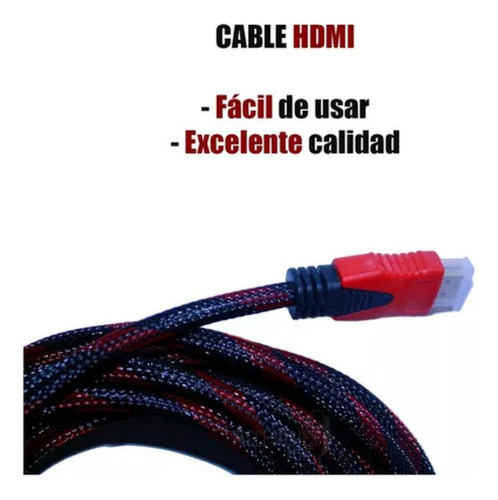 3 Pz Cable Hdmi 1.5 Metros 1080p Full Hd 24 Hz Macho A Macho