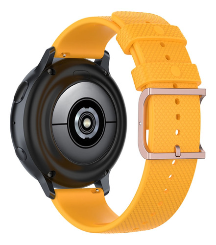 Pulseira 20mm Moderna V2 Compatível Com Galaxy Watch 3 41mm Cor Amarelo