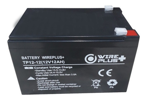 Imagen 1 de 2 de Batería Ups 12v 12ah Pila Alarma Cerco Electrico Tienda