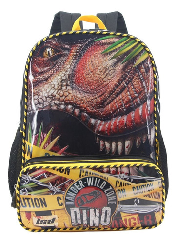 Mochila Escolar Infantil Diseño Dinosaurio Reforzada 16