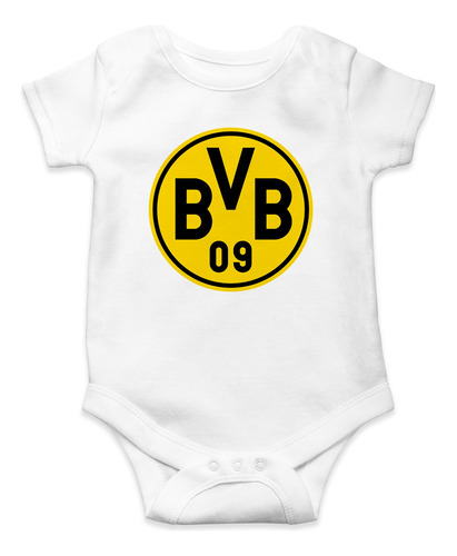 Body Para Bebé Personalizado Borusia Dortmund Algodon Blanco