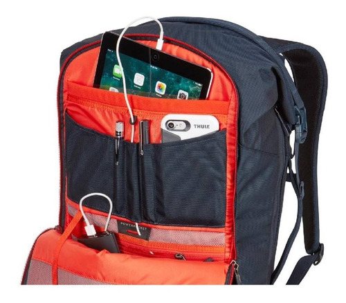 Mochila Thule Subterra 34l Mineral Blue Diseño de la tela Lisa