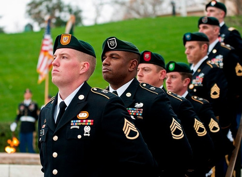 Boina Verde Us Armyusa Major Forças Especiais (Usado)