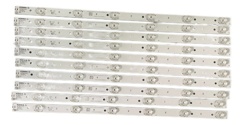 Kit 10 Barras Led Tv Semp Tcl 49k1us (Usado)