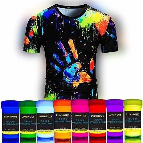 Pintura De Tela Individual Para Ropa - Juego De 8 Colores Ne