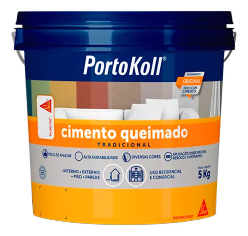Cimento Queimado Geada - Portokoll - Bd 5 Kg