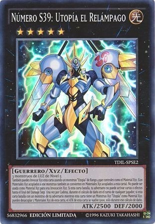 Numero S39 Utopía El Relámpago Super Raro Yugioh