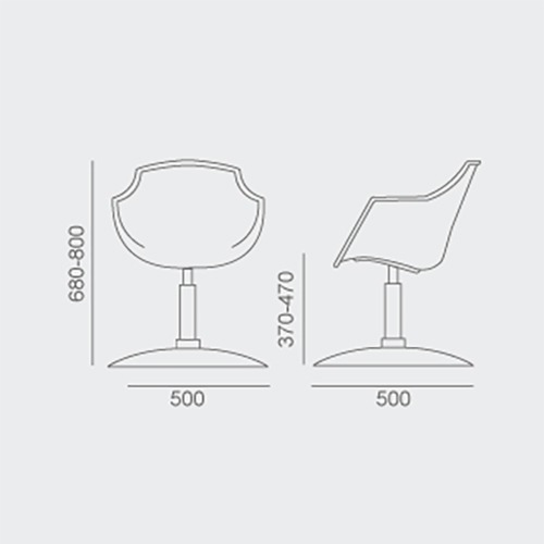 Imagen 3 de 6 de Sillon De Corte Tapizado Lino Frida Disco Base Cromada Envio