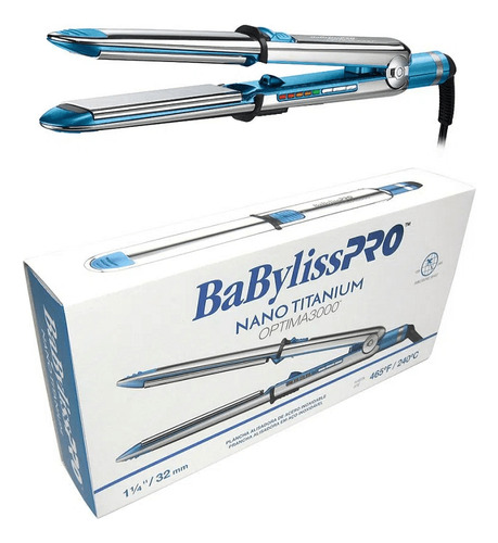 Planchita Pelo Babyliss Alisado Óptima 3000 Plateado