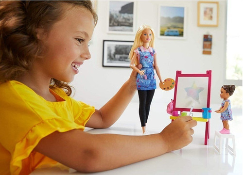 Imagem 3 de 6 de Barbie Profissões -prof. Pintura & Cavalete Ms