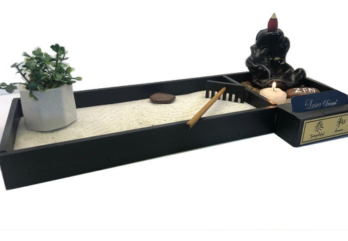 Jardin Zen De Escritorio, Cascada De Humo-regalo Original !