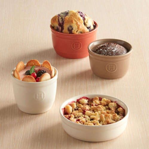 Imagem 3 de 4 de 2 Ramekins P/creme Brulee 13x3,5cm Vermelho Emile Henry