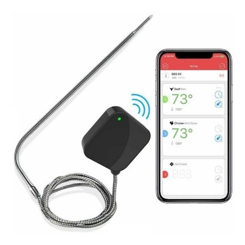 Termometro Digital Bluetooth Para Parrilla Aplicación