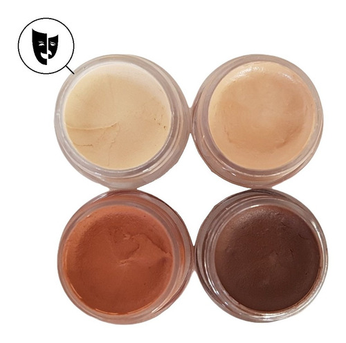 Imagen 1 de 2 de Base Cremosa Maquillaje Titi Mini Pote 5gr - Piel 1