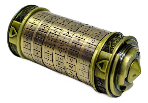 Cryptex Da Vinci Criptex Bronce Metal Puzzle