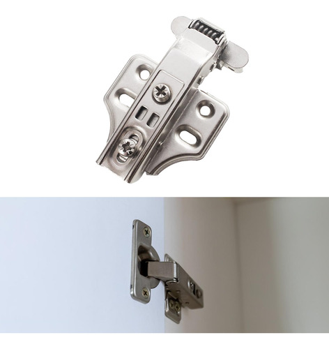 4 Accesorios De De Marco De Aluminio Curva Recta Plateada
